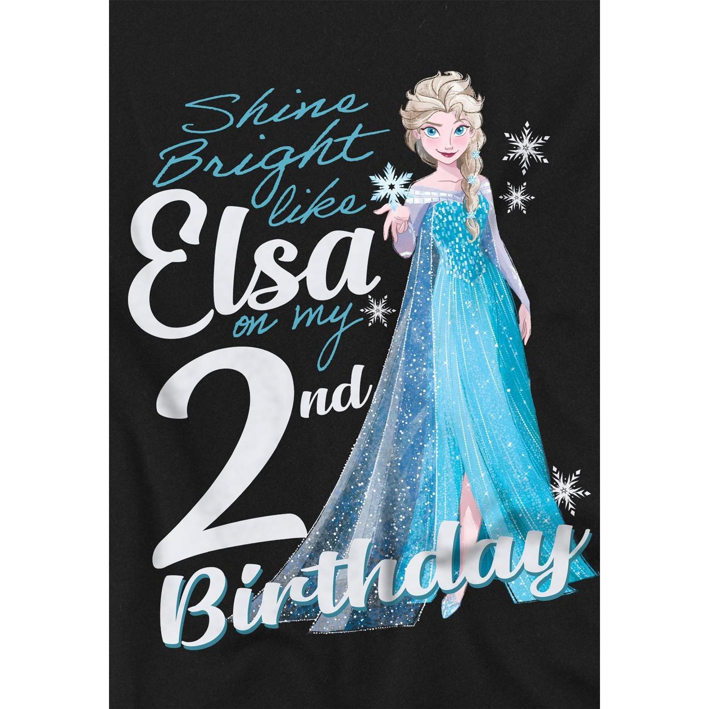 FROZEN  Bright Like Elsa TShirt  2 Geburtstag 