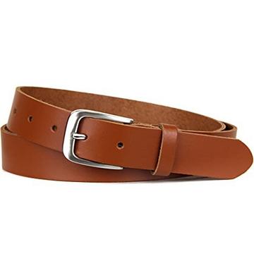 Ceinture en cuir, ceinture, 3 cm de large, marron, 110-125 cm