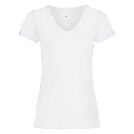 Universal Textiles Value Fitted V-Ausschnitt Kurzarm T-Shirt  