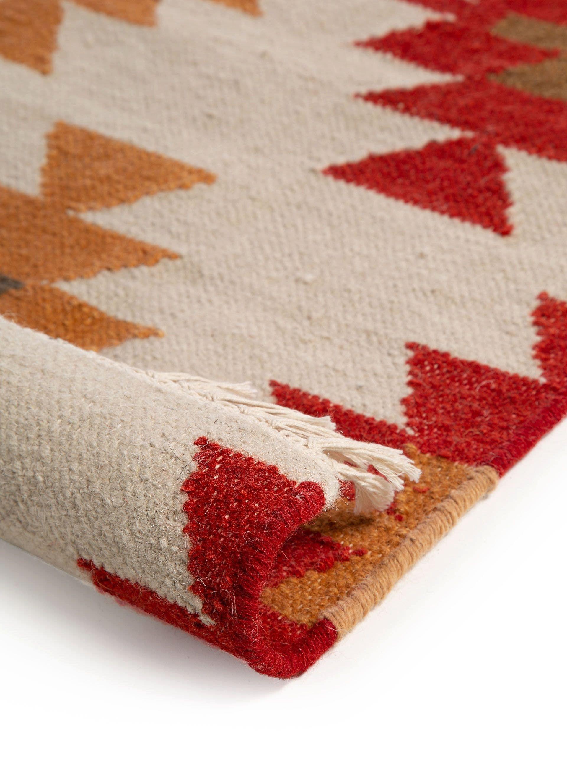 Benuta Tapis tissé à la main Kelim Zohra Multicouleur/Beige  