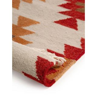 Benuta Tapis tissé à la main Kelim Zohra Multicouleur/Beige  