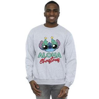 Disney  Lilo And Stitch Christmas Tree Shades Sweatshirt 