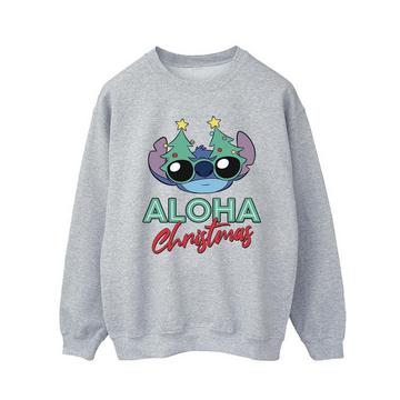 Lilo And Stitch Christmas Tree Shades Sweatshirt