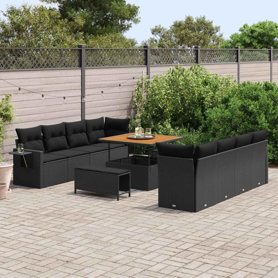 VidaXL Gartensofa-set poly-rattan  