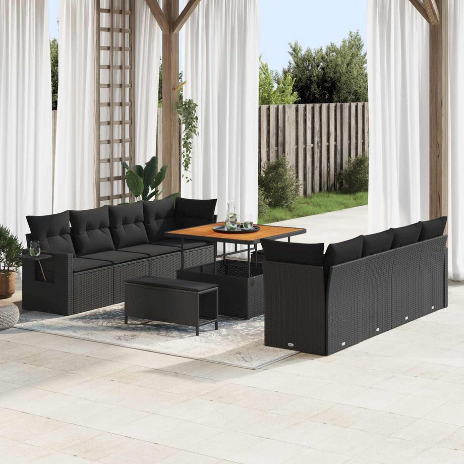 VidaXL Gartensofa-set poly-rattan  