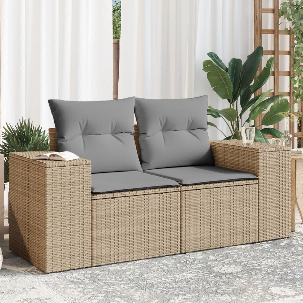 VidaXL Canapé de jardin rotin synthétique  