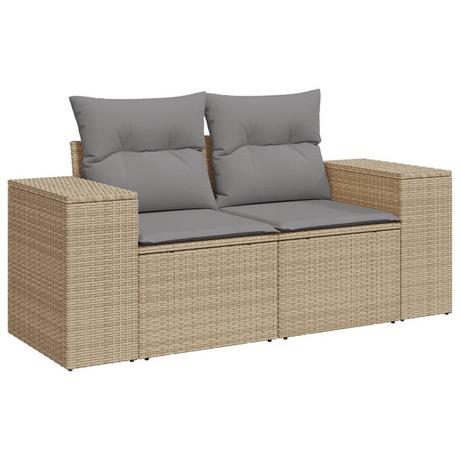 VidaXL Canapé de jardin rotin synthétique  