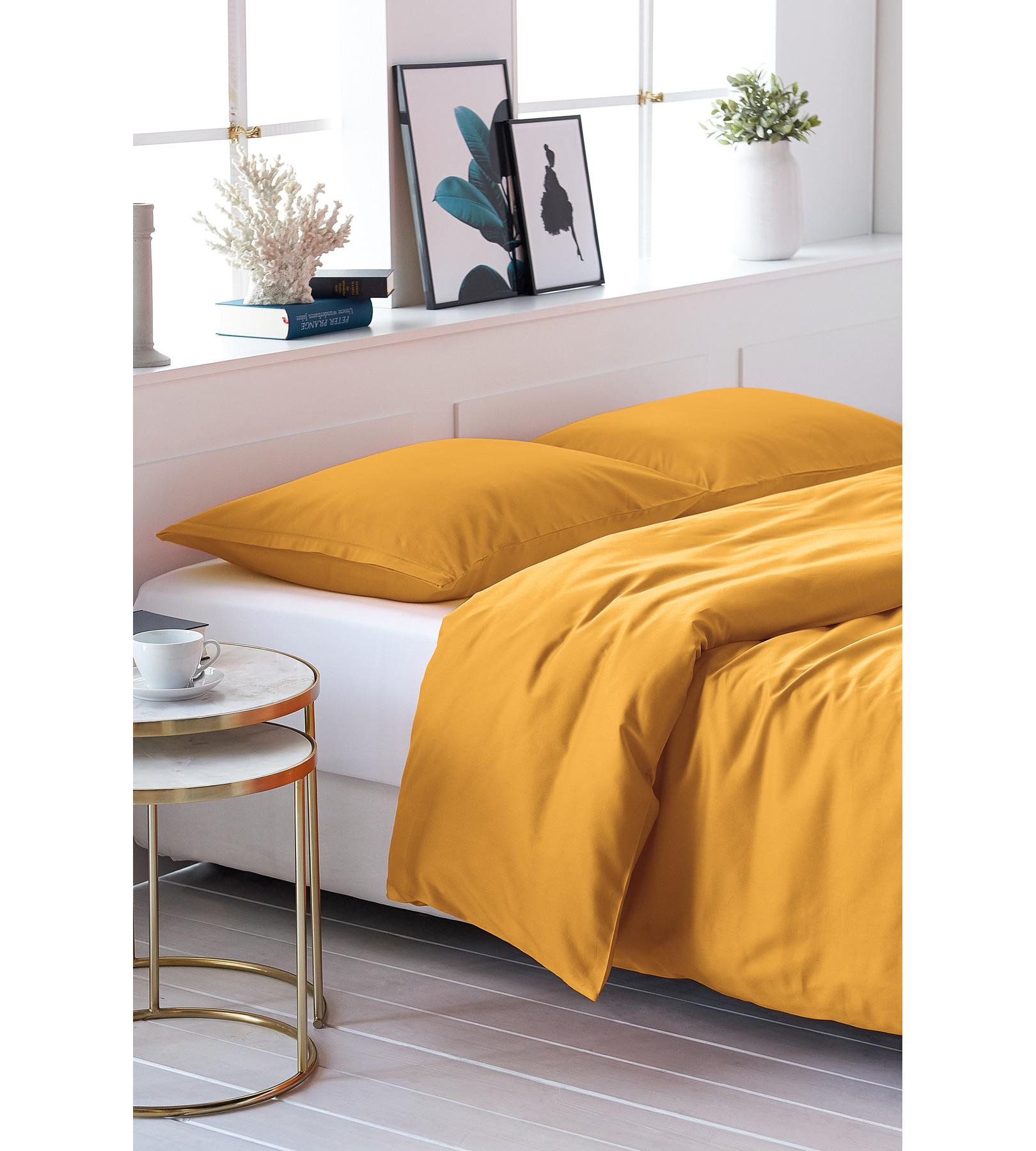 Living Home Uni Satin Housse de Couette  