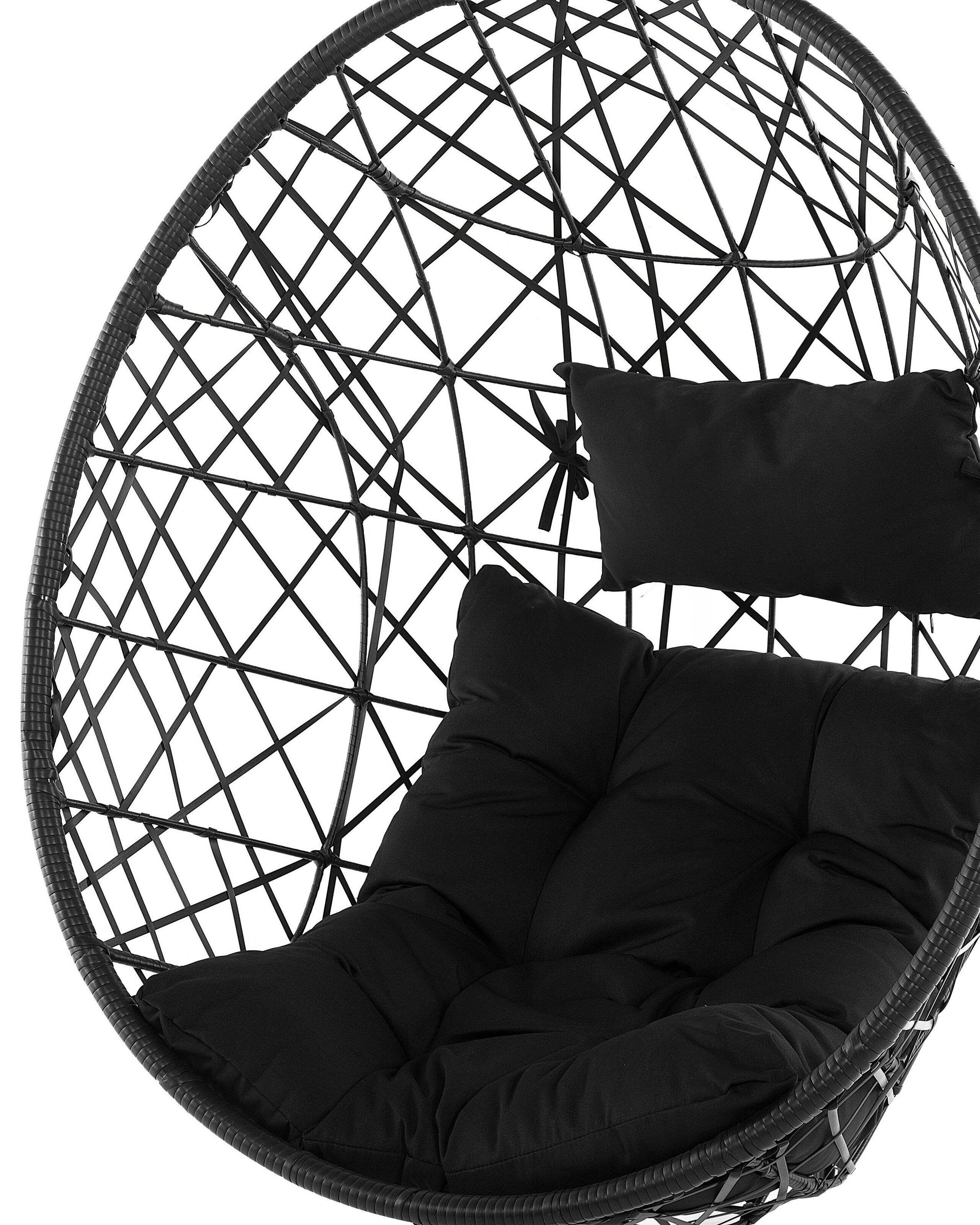 Beliani Sedia sospesa da fissare al soffitto en Rattan sintetico Retrò ALATRI  