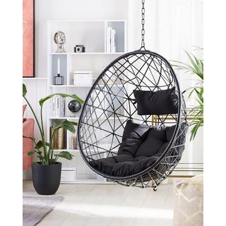 Beliani Sedia sospesa da fissare al soffitto en Rattan sintetico Retrò ALATRI  