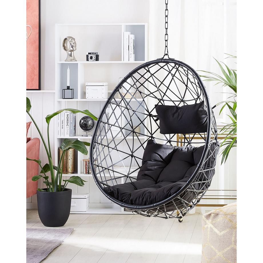 Beliani Hängesessel aus PE Rattan Retro ALATRI  