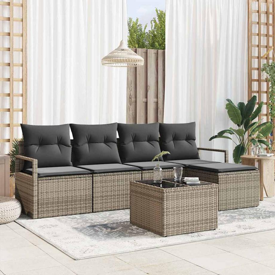 VidaXL Gartengarnitur poly-rattan  