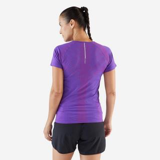 KIPRUN  T-shirt manches courtes femme slim fit course et randonnée polyester 