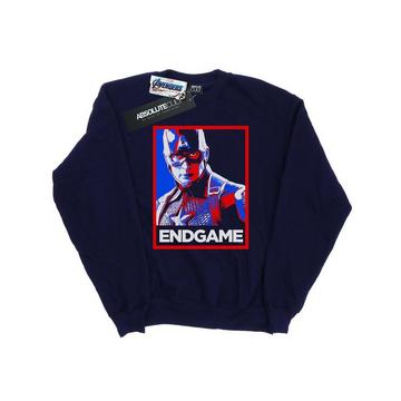 Avengers Endgame Captain America Poster Sweatshirt