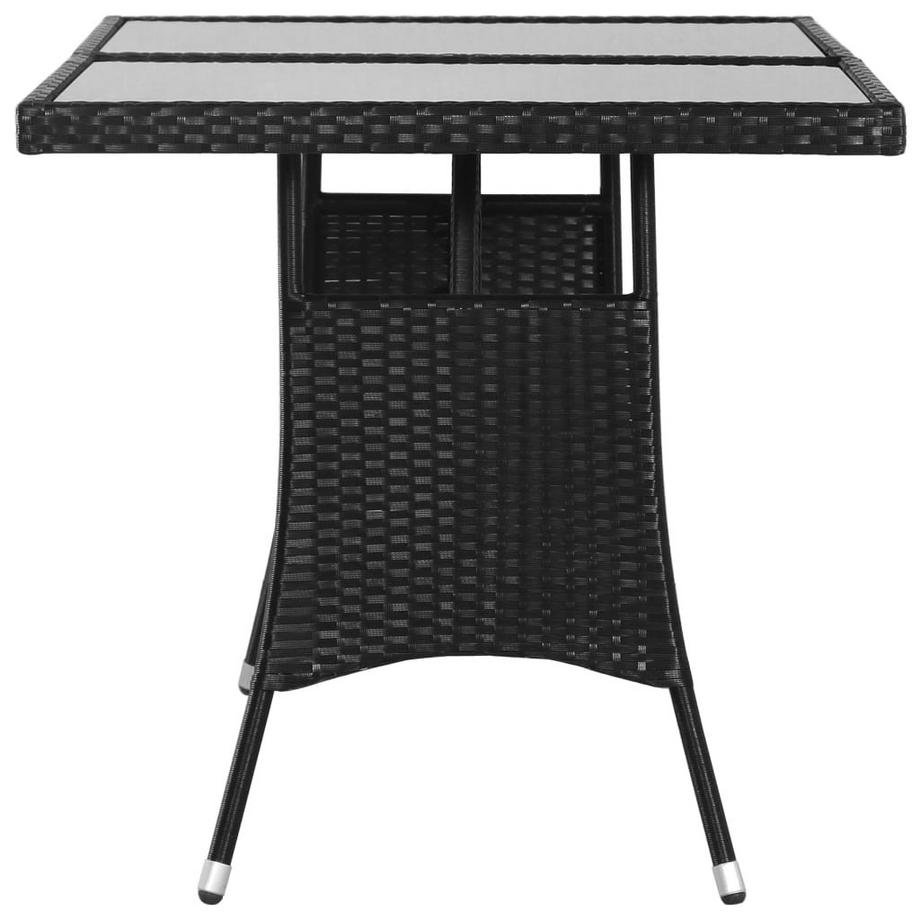 VidaXL Table de jardin rotin synthétique  