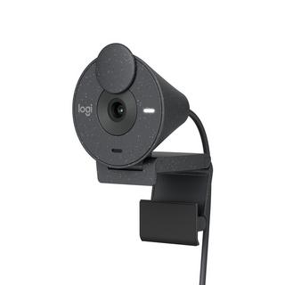 Logitech  Logitech Brio 300 Full-HD-Webcam mit kristallklarer Bildqualität (Grau) 