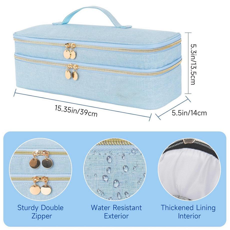 Only-bags.store  Reisetasche Haartrockner, Volumizer, Styler, Doppellagige Aufbewahrungstasche für Heißluftbürste Haartrockner, Tragetasche für Haartrockner Haarglätter 