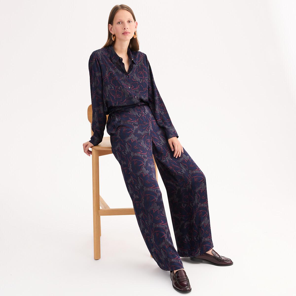 La Redoute Collections Weite Hose Hoher Bund  