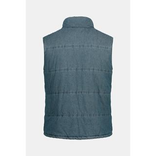 JP1880 Gilet matelassé en denim avec col montant  