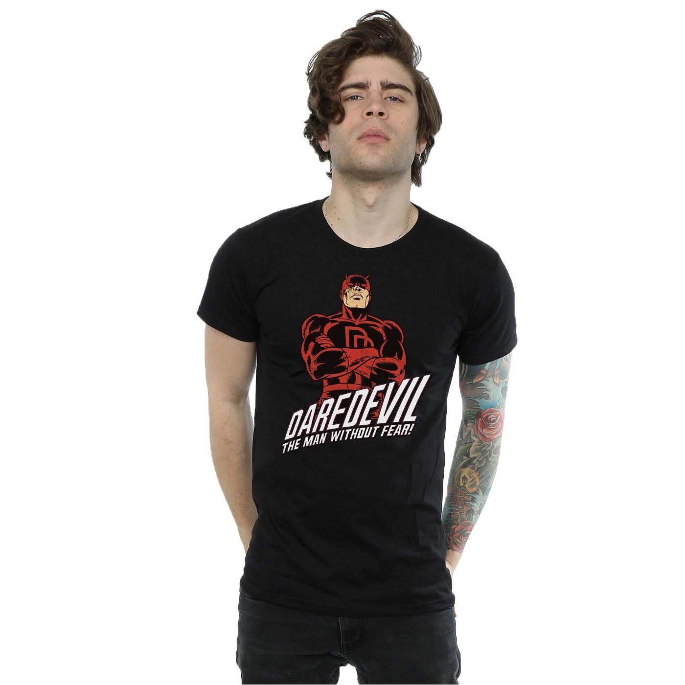 MARVEL Daredevil The Man Without Fear Grafikdruck T-Shirt  