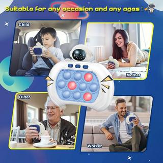 Activity-board  Jeu de poussée rapide pour enfants et adultes, jeu de pop portable, jeu de puzzle rapide, jouet de stress à bulles de poussée. 