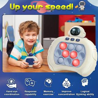 Activity-board  Jeu de poussée rapide pour enfants et adultes, jeu de pop portable, jeu de puzzle rapide, jouet de stress à bulles de poussée. 