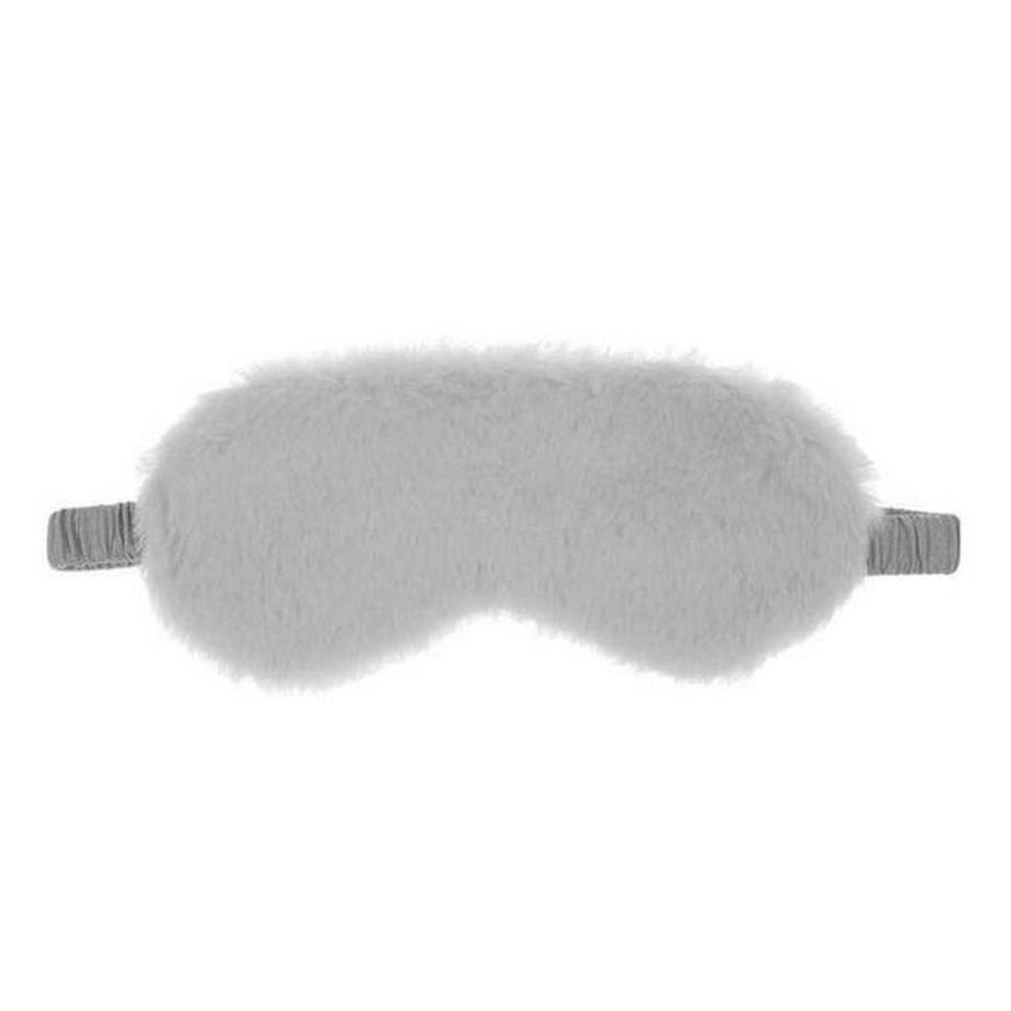 eStore  Flauschige Schlafmaske - Hellgrau 