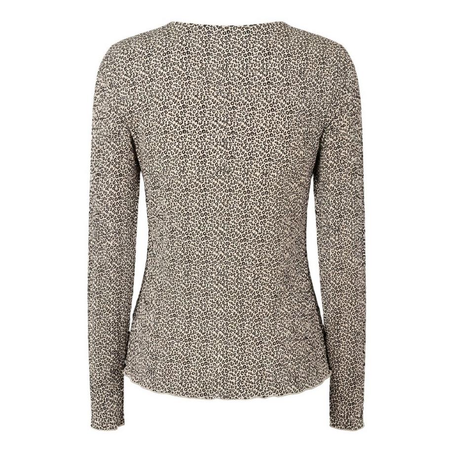 PIECES Blouse Manches Longues Col Ras-du-Cou  
