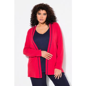 Cardigan con colletto a scialle e maniche lunghe