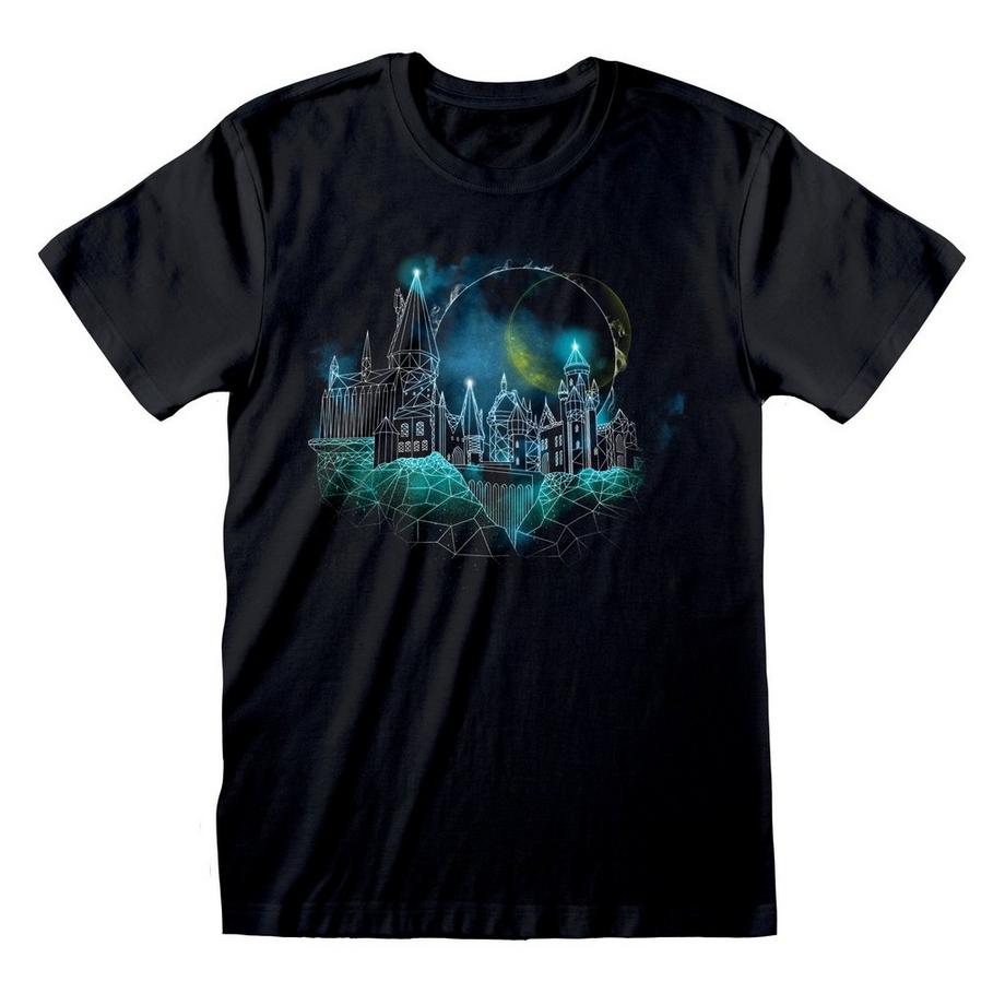 Harry Potter Hogwarts Bedrucktes Regular Fit T-Shirt  