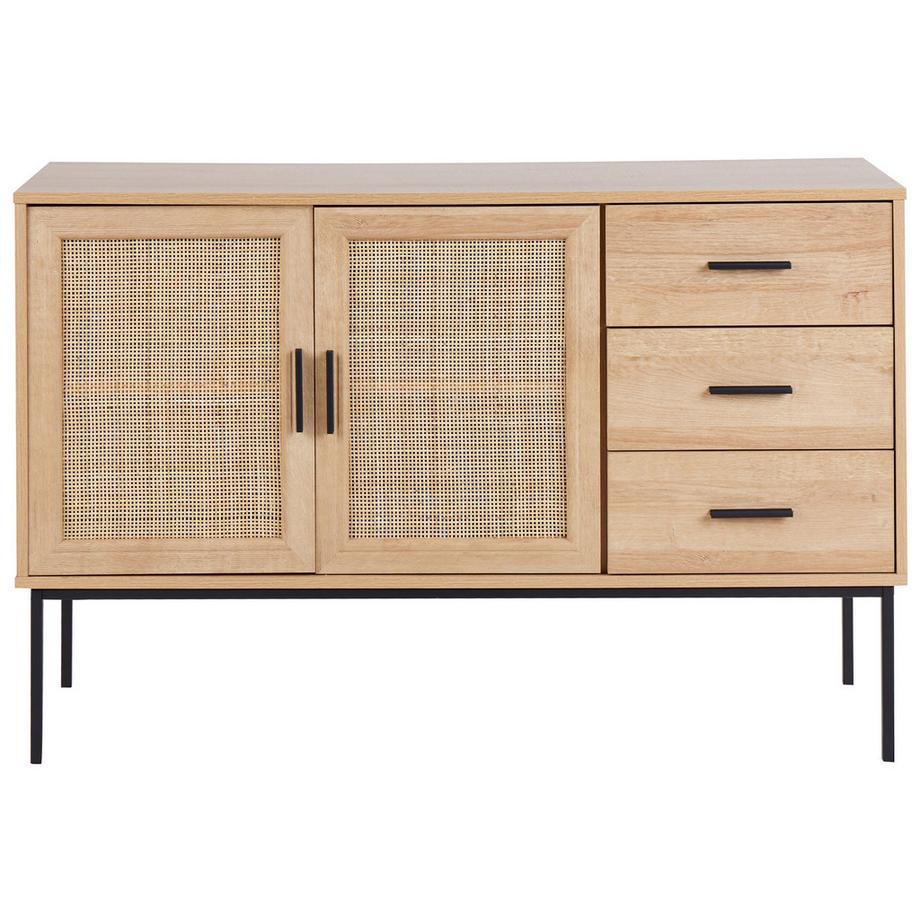 Beliani Sideboard mit 2 Türen aus Faserplatte Boho PASCO  