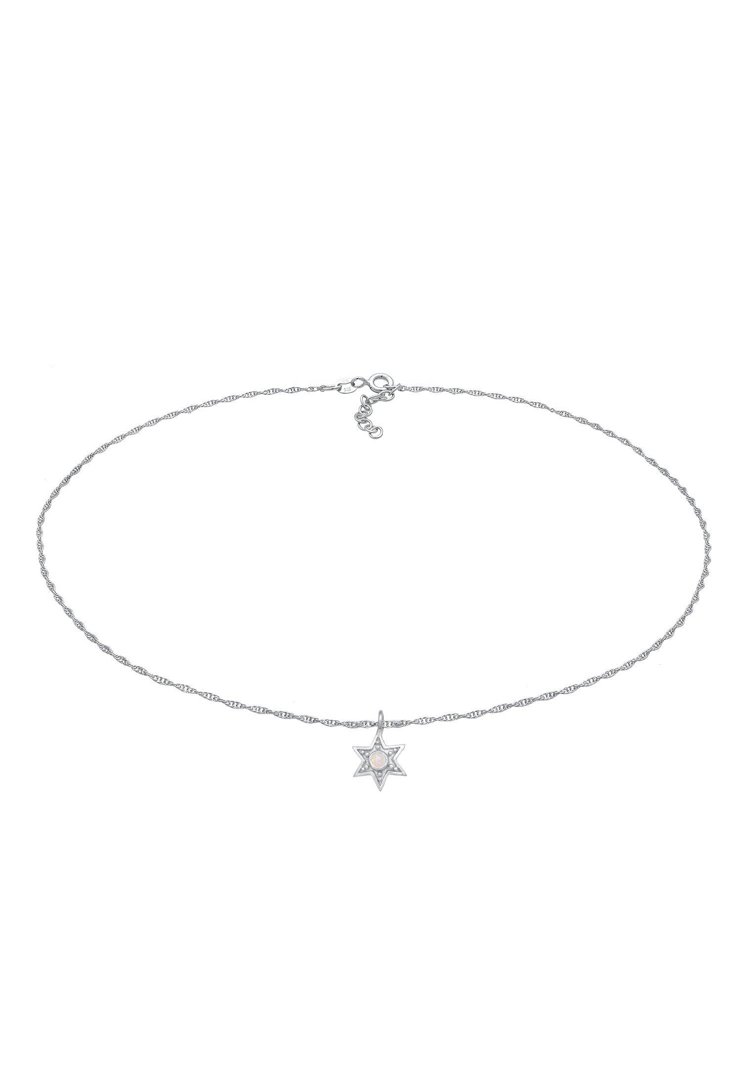 Elli  Halskette Choker Stern Opal Astro 