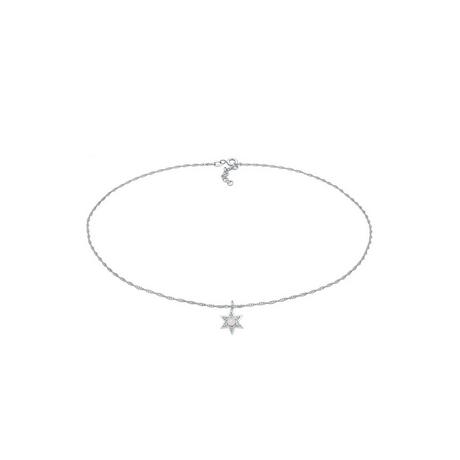 Elli  Halskette Choker Stern Opal Astro 