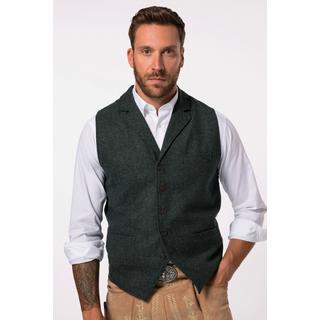 JP1880 Gilet in tweed FLEXNAMIC Revers Retro in maglia  