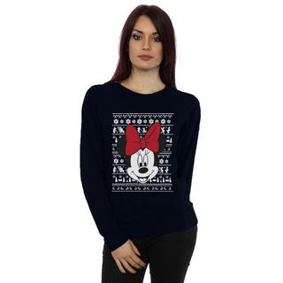 Disney Minnie Maus Weihnachtsbedrucktes Sweatshirt  