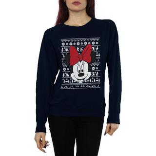 Disney Minnie Maus Weihnachtsbedrucktes Sweatshirt  