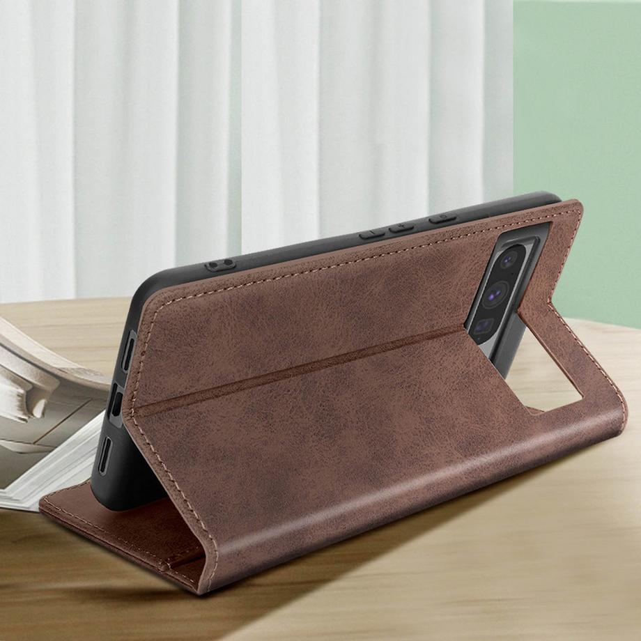 Avizar  Housse Folio Google Pixel 8 Pro Marron 