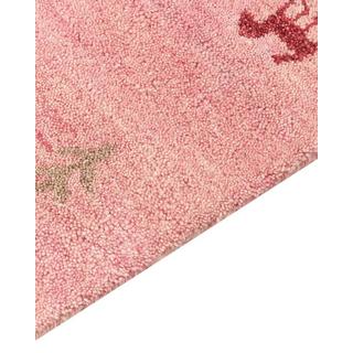 Beliani Tappeto en Lana Rustico YULAFI  