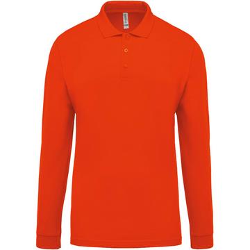 langärmeliges polo-shirt piqué