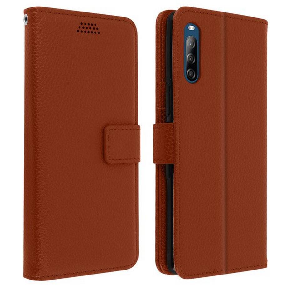Avizar  Etui Sony Xperia L4 Portefeuille Marron 
