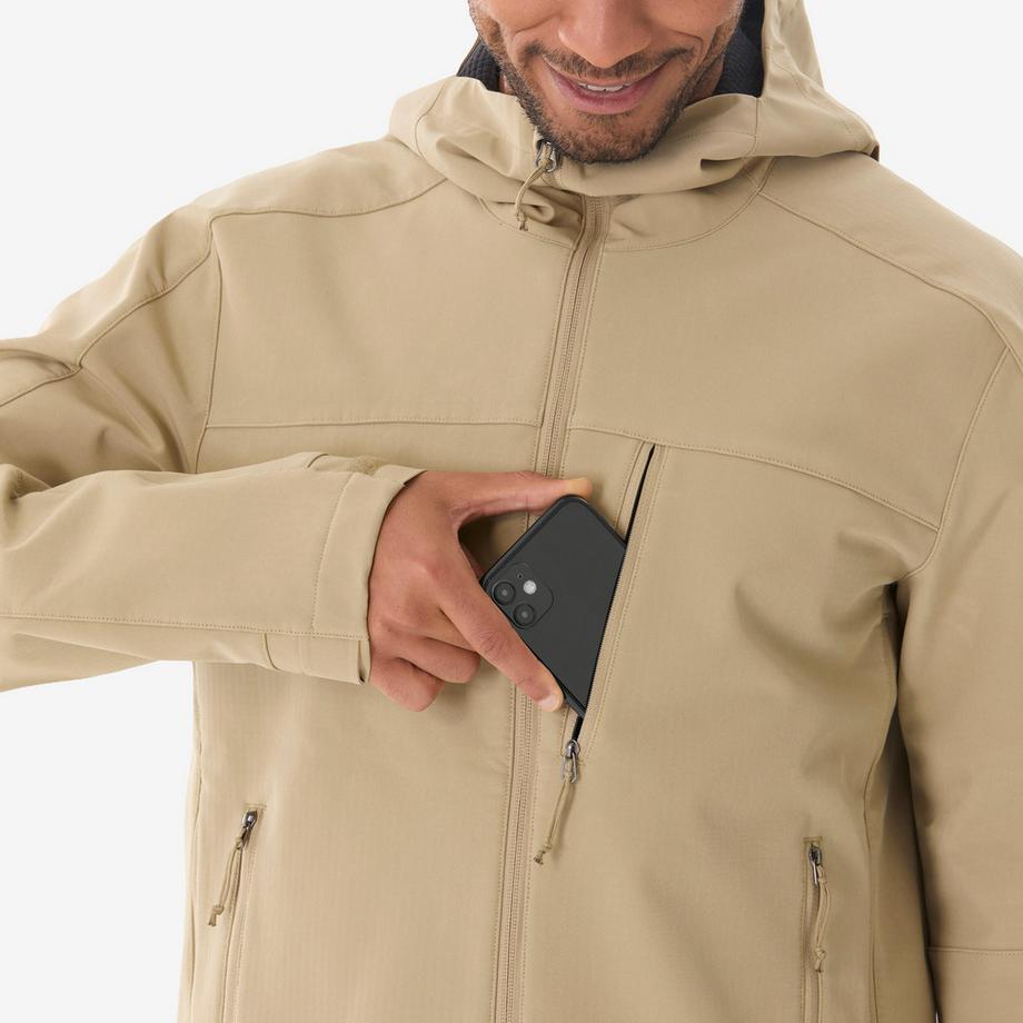 QUECHUA  Winddichte Softshell-Trekkingjacke für Männer, MT500 