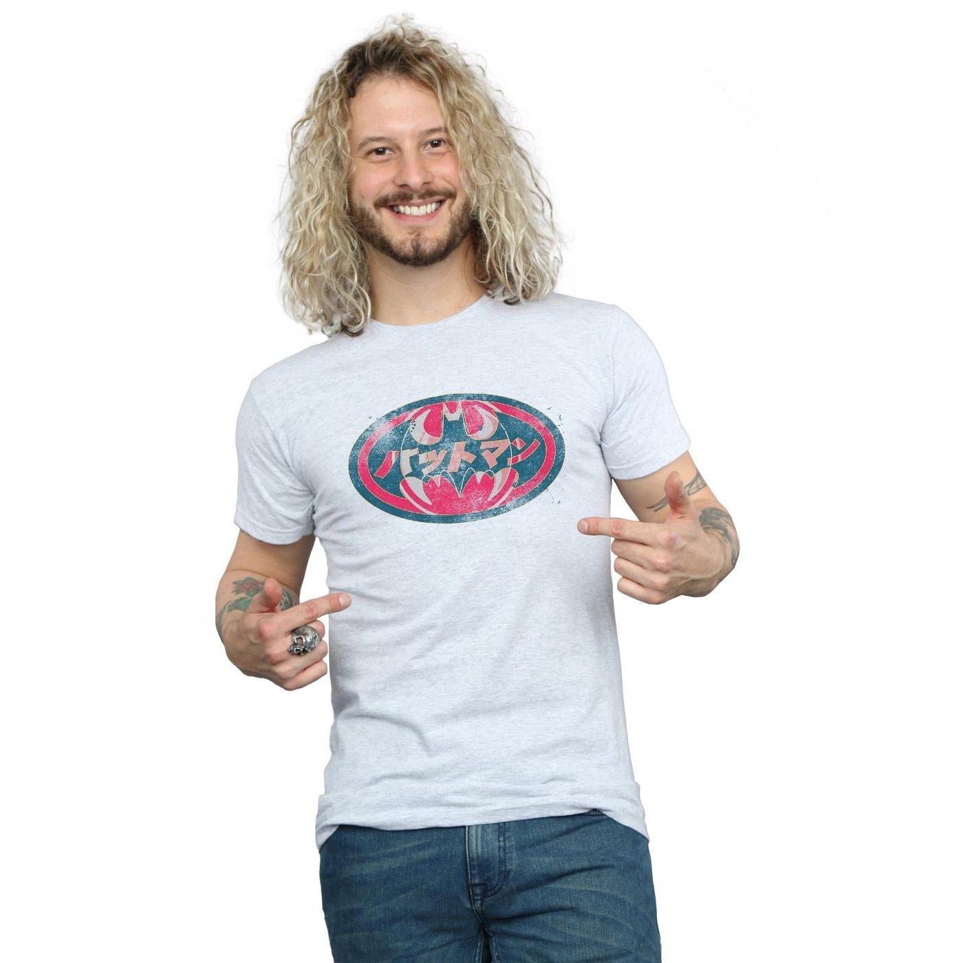 DC COMICS Batman Japanese Logo T-Shirt Maniche Corte  