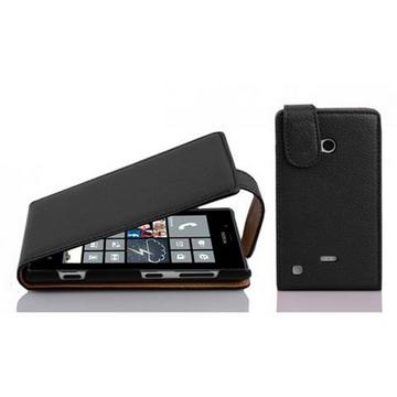 Housse compatible avec Nokia Lumia 720 - Coque de protection au design flip en similicuir structuré