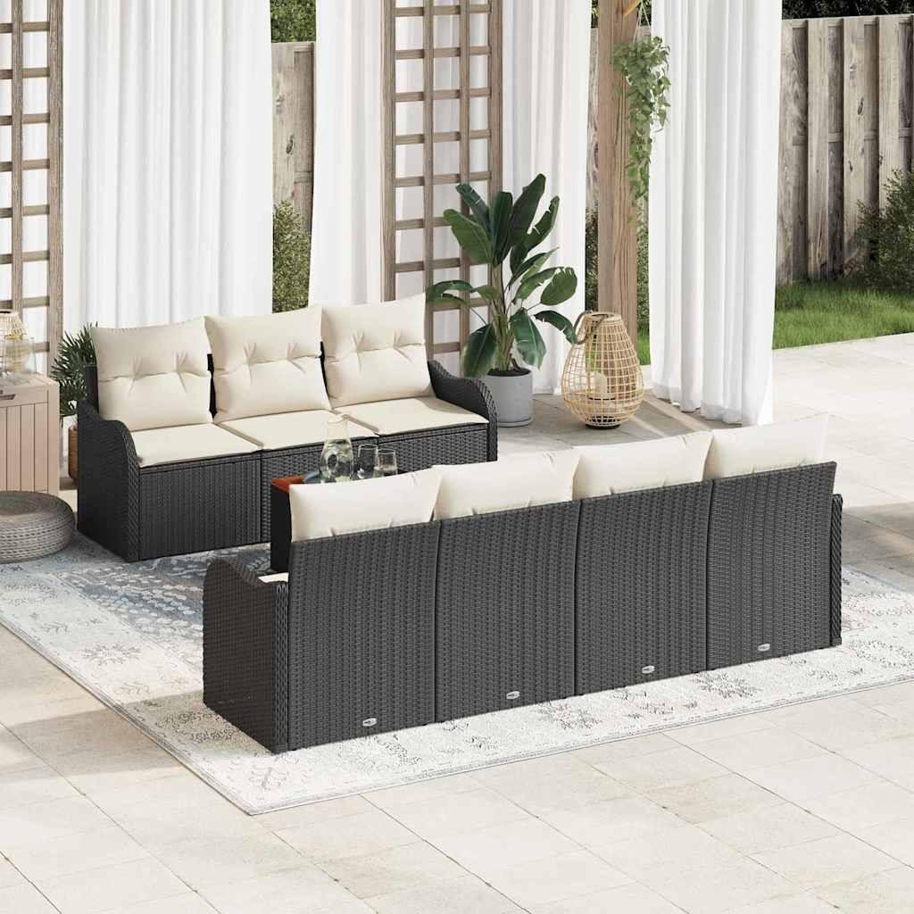 VidaXL Ensemble de canapé de jardin poly rattan  