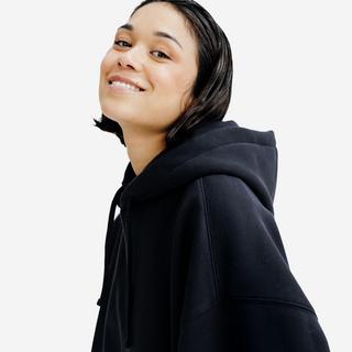 DECATHLON  Felpa donna con cappuccio cotone 