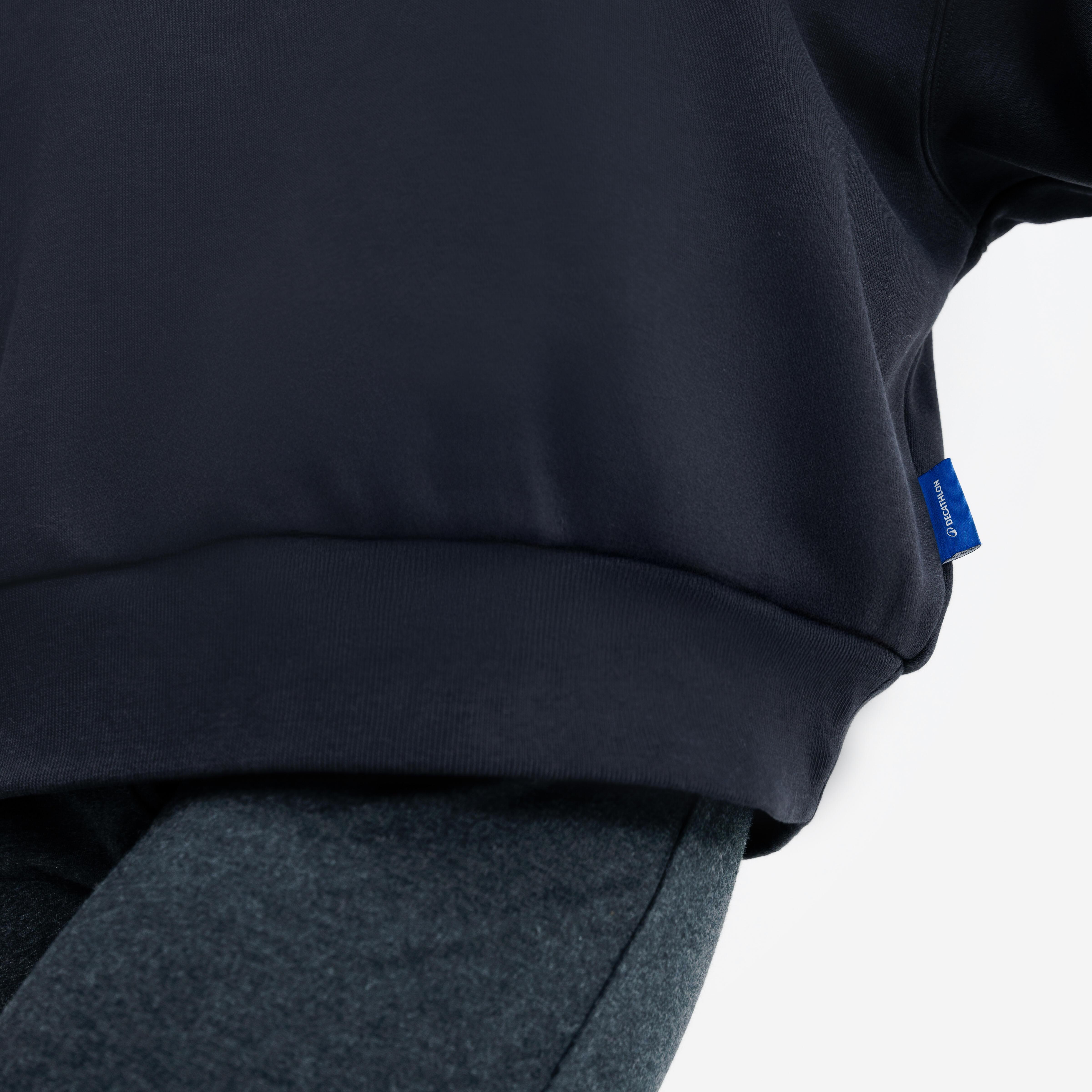 DECATHLON  Felpa donna con cappuccio cotone 