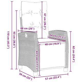 VidaXL Garten set poly-rattan  