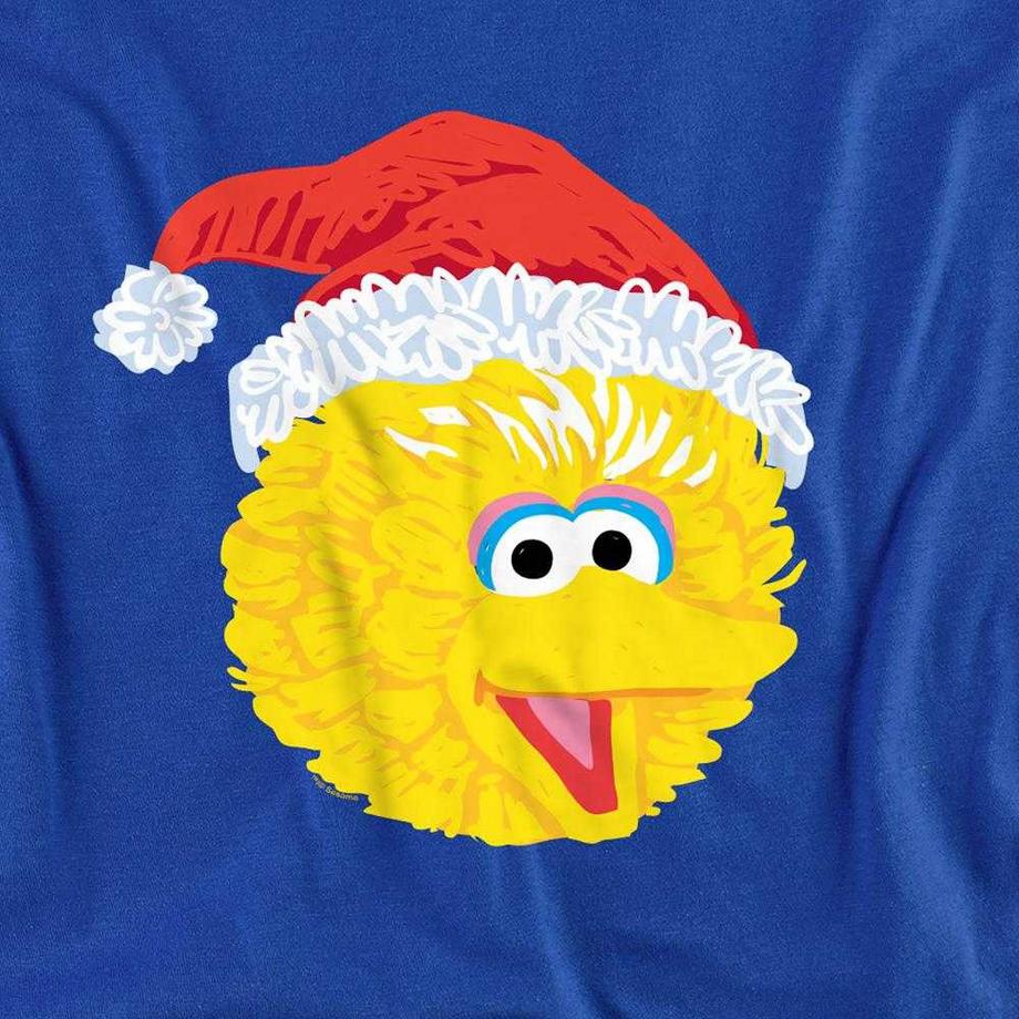 Sesame Street  Maglietta Natale Big Bird Scarabocchio Manica Lunga 