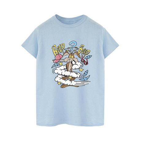 LOONEY TUNES Wile E Coyote Beep Beep T-Shirt Stampata  