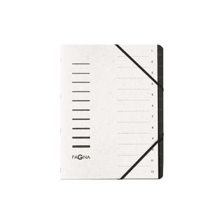Pagna PAGNA Ordnungsmappe 12 Fächer 40059-08 weiss 1-12  